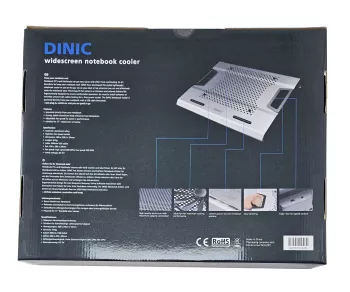 Chłodzenie laptopa 17-15 cali, zasilanie z magistrali, wentylator 20 cm, ergonomiczna konstrukcja, anodyzowane aluminium