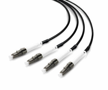 LWL Outdoor-Kabel OM4, 50µ, LC/LC, 70m LC St./St. 4G, U-DQ(ZN)BH, 4 Fasern, schwarz