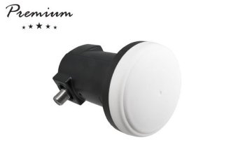 DINIC Premium single LNB with 1x F connection, satellite antenna converter, incl. weather protection