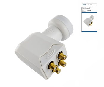 Quattro LNB, Anschluss für vier SAT Receiver DINIC Box