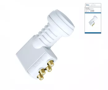 Quattro LNB, connection for four SAT receivers DINIC Box