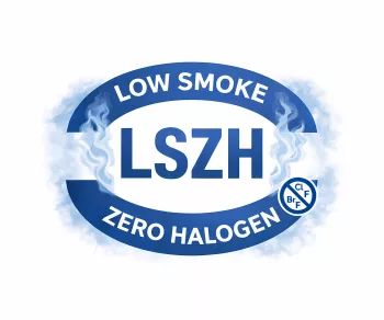 Cabo de alimentação eléctrica Europa LSZH, CEE 7/7 90° para C13, 1mm², VDE, preto, comprimento 1,80m