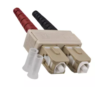 LWL Kabel OM4, 50µ, SC / SC Stecker Multimode, erikaviolett, duplex, LSZH, 20m