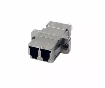 Fibre optic coupling LC/LC multimode LC socket/socket, fibre optic duplex