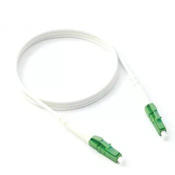 Anschlusskabel für Glasfaser-Router, LCA-LCA, Simplex, OS2, LC/APC 8° auf LC/APC 8°, LSZH, 1m, DINIC Box