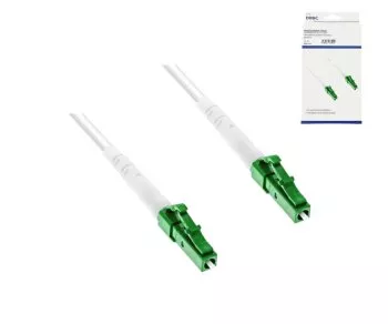 Connection cable for fiber optic router, Simplex, OS2, LC/APC 8° to LC/APC 8°, 1m, DINIC box