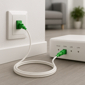 Anslutningskabel för fiberoptisk router, LCA-SCA, simplex, OS2, LC/APC 8° till SC/APC 8°, LSZH, DINIC-dosa med eurohål, längd 2m