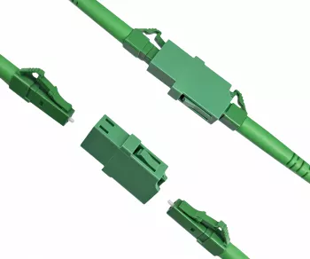 Fibre optic adapter LC/APC socket to LC/APC socket Fibre optic adapter, singlemode / simplex
