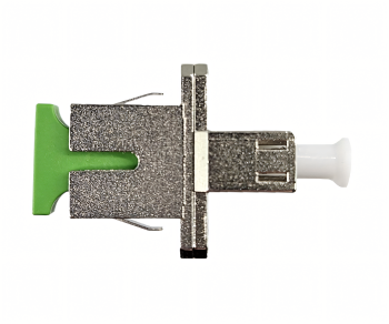 LWL Adapter LC/APC Buchse auf SC/APC Buchse Glasfaser Adapter, Singlemode / Simplex