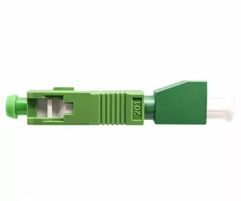 Fibre optic adapter LC/APC socket to SC/APC plug Fibre optic adapter, singlemode / simplex