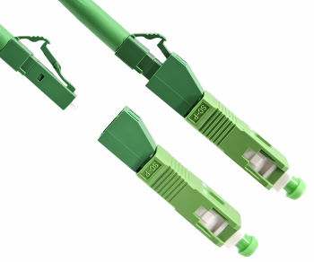 LWL Adapter LC/APC Buchse auf SC/APC Stecker Glasfaser Adapter, Singlemode / Simplex