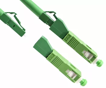 Fibre optic adapter LC/APC socket to SC/APC plug Fibre optic adapter, singlemode / simplex