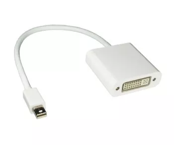 Adapter DVI female to Mini DisplayPort male, Thunderbolt compatible, white, length 0.20m, blister pack