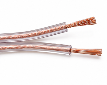 Lautsprecherkabel transparent CCA, 10m Rolle, Querschnitt 2 x 1,5 mm², 10,00m