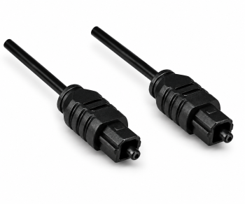 Toslink cable 2mm Ø, plastic plug, black, DINIC polybag, length 2.00m
