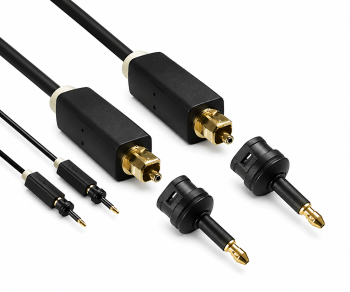 DINIC Toslink cable, 4mm Ø, black, DINIC Monaco Range, HQ plug, black, DINIC box with Euro hole, length 5.00m