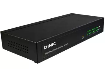 Alimentatore interno DINIC 8 porte Gigabit Switch 10/100/1000Mbit