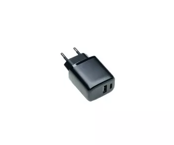 Nabíjačka/napájací zdroj USB C+A 20 W, PD, biela, Power Delivery box, čierna, DINIC box