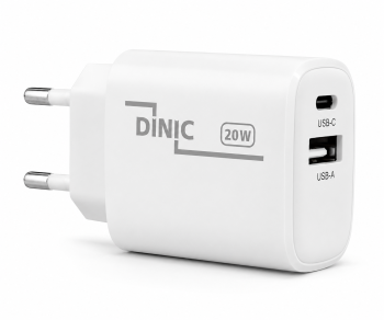 USB C+A Ladegerät/Netzteil 20W, Power Delivery + QC 3.0, weiß