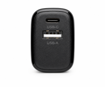 USB C+A Ladegerät/Netzteil 20W, PD, weiß, Box Power Delivery, schwarz, DINIC Box