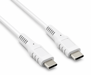 USB C зарядно устройство 45W + USB-C към C кабел, бързо зарядно устройство с PD3.0 и PPS + USB-C заряден кабел, бял, 1,5 м