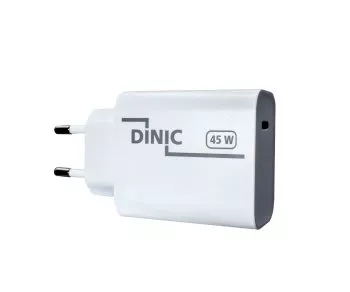 USB C maitinimo šaltinis 45 W + USB-C į C laidas, greitasis įkroviklis su PD3.0 ir PPS + USB-C HQ laidas, 2 m, DINIC dėžutė