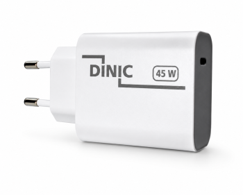 USB C Netzteil 45W + USB-C auf Lightning Kabel, Schnelllader mit PD3.0 und PPS +Lightning HQ Kabel, schwarz, DINIC Box, 2m