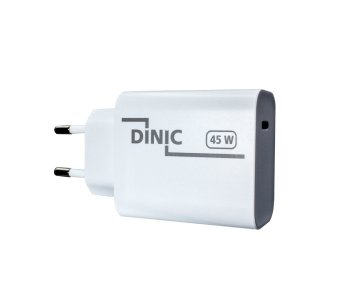 USB C voedingsadapter 45W + USB-C naar Lightning kabel, snellader met PD3.0 en PPS +Lightning HQ kabel, zwart, DINIC doos, 2m
