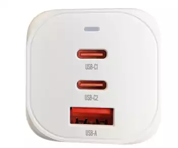 USB C/C/A polnilnik/napajalnik 65 W hitri polnilnik Power Delivery 3.0, tehnologija PPS
