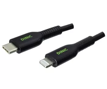 USB C charger set 20W, PD, black, 1m Lightning/C 5V/3A; 9V/2.22A (PD3.0) set, black
