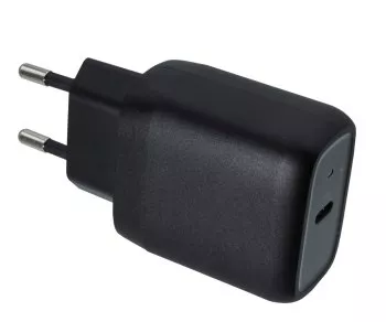 USB C laadija komplekt 20W, PD, must, 1m Lightning/C 5V/3A; 9V/2.22A (PD3.0) komplekt, must