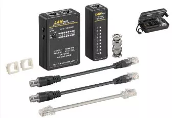 Network tester RJ11,12, 45 / BNC / ISDN Shielding, continuity and occupancy test