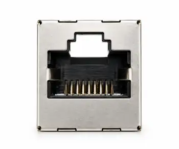 DINIC RJ45 Cat.6A/5e Kupplung Buchse auf Buchse RJ45 Bu./Bu., geschirmt, Vollmetall, DINIC Box mit Euroloch