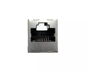 DINIC RJ45 Cat.6A/5e female to female RJ45 jack, shielded, full metal, DINIC box with Euro hole