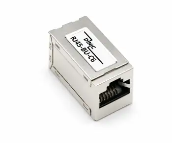 DINIC RJ45 6A/5e jack naar jack bulk RJ45 jack/jack, afgeschermd, volledig metaal