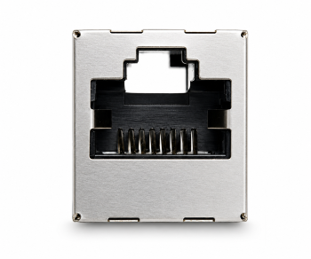 DINIC RJ45 Cat.6A/5e Kupplung Bu. auf Bu. bulk RJ45 Bu./Bu., geschirmt, Vollmetall