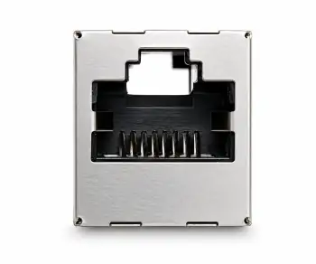 DINIC RJ45 Cat.6A/5e Kupplung Bu. auf Bu. bulk RJ45 Bu./Bu., geschirmt, Vollmetall