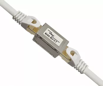 DINIC RJ45 Cat 7 Kupplung, bulk, RJ45 Buchse auf Buchse, geschirmt, Vollmetall