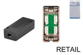 DINIC Cat.6 connection module, UTP/STP connection technology via LSA, shielded, AWG 24