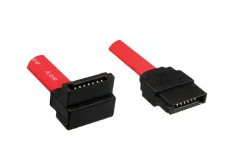 S-ATA Kabel, S-ATA gerade auf S-ATA 90° rechts gewinkelt ***RESTPOSTEN***, 1m Länge