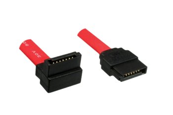 S-ATA cable internal, S-ATA straight to S-ATA 90° right angled, 0.50m