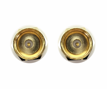 DINIC SAT coaxial cable F plug to plug, gold-plated, quadruple shielded, white, DINIC box with Euro hole, length 7.50m