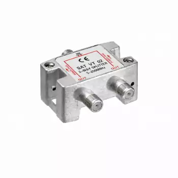 Distribuidor SAT para sistemas vía satélite, 2 vías, PB 5-2500 MHz, DINIC Polybag