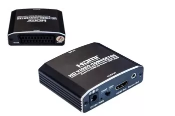 Adaptér Scart-HDMI, analogový obraz a zvuk na HDMI až do 1080p@60Hz