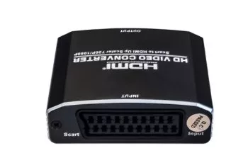 SCART-HDMI adapter, DINIC Retail, analóg videó és hang HDMI-re 1080p@60Hz-ig, DINIC Blister