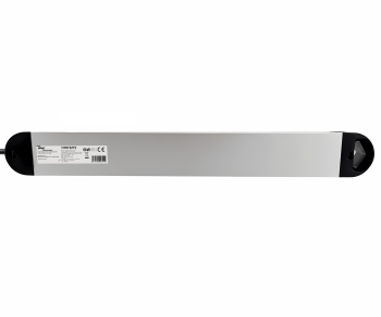 Multiple socket outlet with overvoltage protection, 8-way aluminium, 1.4m cable, slim design