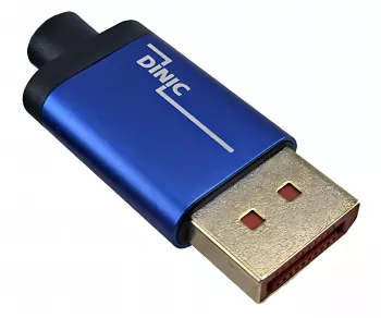 Premium DisplayPort 1.4 HQ cable, 32.4Gbps, 4K@120Hz, 8K@60Hz, 3D, HDR, DINIC box with Euro hole, 1m
