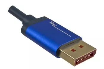 Premium DisplayPort 1.4 cable, 2x DP male, 32.4Gbps, 4K@120Hz, 8K@60Hz, 3D, HDR, black, 2.00m, DINIC Blister
