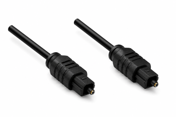 Cabo Toslink, 2 mm de diâmetro, ficha de plástico, preto, comprimento 2,00 m