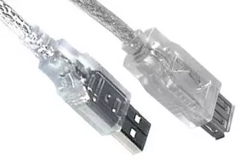 USB 2.0 Verlängerung A Stecker auf Buchse, UL 2725, doppelt geschirmt, transparent, 0,50m